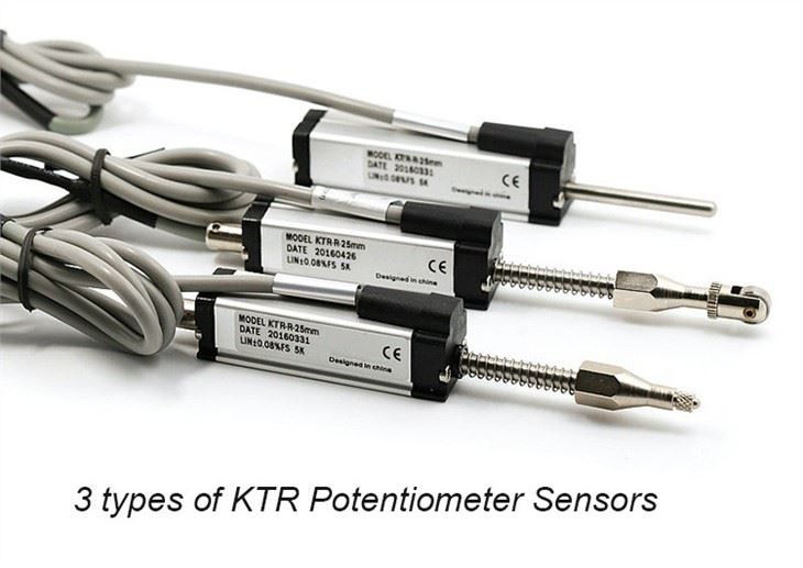 Sensor de desplaçament del potenciòmetre lineal